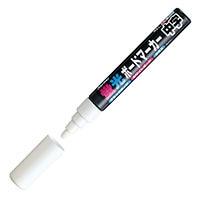 【レイメイ藤井】ボードマーカー　蛍光　中字　ホワイト  LBM252W