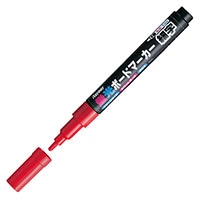 #レイメイ藤井 ボードマーカー　蛍光　細字　レッド  LBM202R