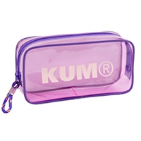 #レイメイ藤井（国内販売のみ） ペンケース KUM クリアペンポーチ バイオレット ボックスタイプ バイオレット KM175PV