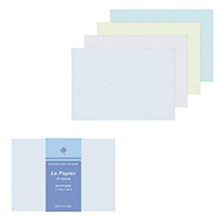 #エムプラン 封筒セット カラーアソート 洋形2号定型サイズ ブルー 101702-52