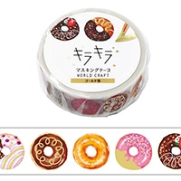 #ワールドクラフト マスキングテープ   Donut KRMT15-0018