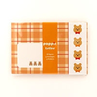 #ワールドクラフト レターセット ＰＯＰＰｉＥレターセット  Bear POP-LE-002