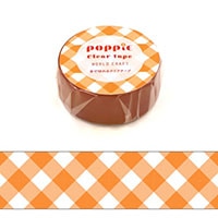#ワールドクラフト クリアテープ ＰＯＰＰｉＥクリアテープ  Orange POP-CT15-004