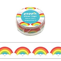 #ワールドクラフト クリアテープ ＰＯＰＰｉＥクリアテープ  Rainbow POP-CT15-005
