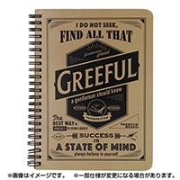 #Greeful ノート Greefulリングノート A5 5mm方眼   ベージュ GR644516