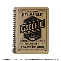 #Greeful ノート Greefulリングノート B6 5mm方眼   ベージュ GR644554