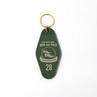 ※数量限定大特価50%割引_#Greeful キーホルダー Greeful モーテルキーホルダー   カーキ×ベージュ GR647548