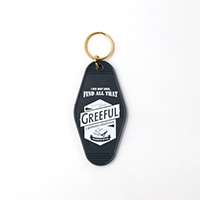 ※数量限定大特価50%割引_#Greeful キーホルダー Greeful モーテルキーホルダー   ネイビー×ホワイト GR647579