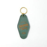 ※数量限定大特価50%割引_#Greeful キーホルダー Greeful モーテルキーホルダー   スモーキーブルー×マスタード GR647586