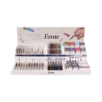 #Fonte 万年筆 Fonte W600什器セット（トープグレー・ミッドナイトブルー入り）  トープグレー・ミッドナイトブルー入り FO009